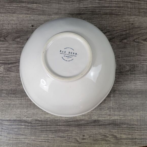 Rae Dunn Artisan Collection Ceramic White‎ & Red Gingerbread Mixing Bowl - Picture 6 of 6